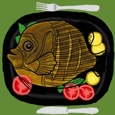 Fried fish. Bon appetite!  | Frank | Digital Drawing | PENUP