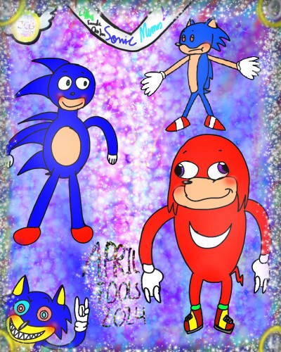 The Sonic Meme Group #1 Fanart (April Fools) | Jcg2006 | Digital Drawing | PENUP