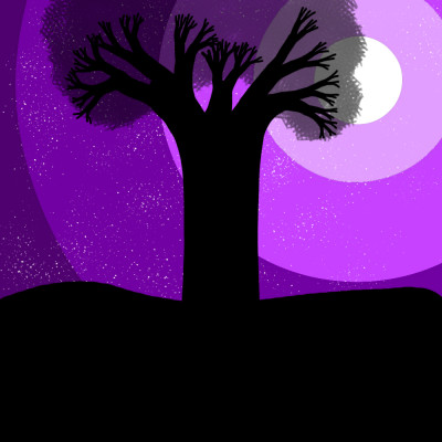 moonart with a tree | cosmo | Digital Drawing | PENUP