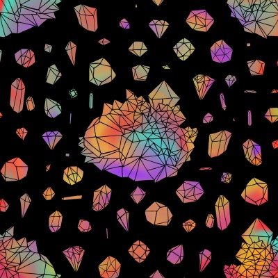 rainbow crystals  | Rosellenda | Digital Drawing | PENUP