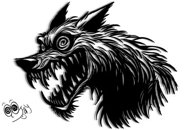 The Crazy Wolf | xDoomedEar | Digital Drawing | PENUP