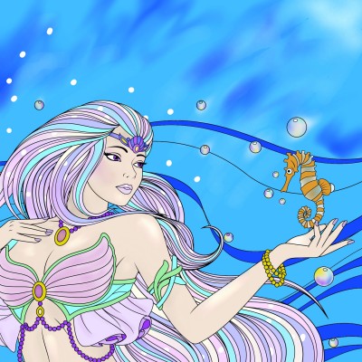 I'm Back.....Mermaid  | Kayteebug | Digital Drawing | PENUP