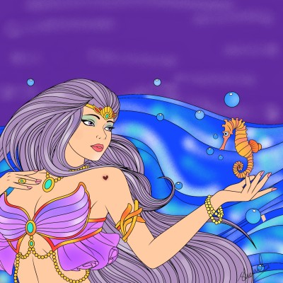 Mermaid | Hunk | Digital Drawing | PENUP