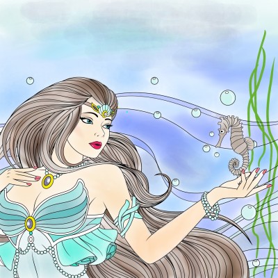 Meerjungfrau  | Marion | Digital Drawing | PENUP