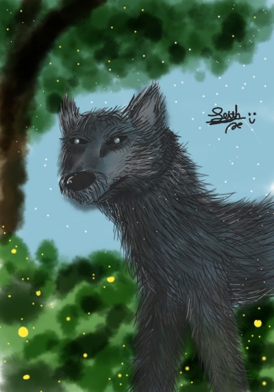 Wolf  | IrixhAx | Digital Drawing | PENUP