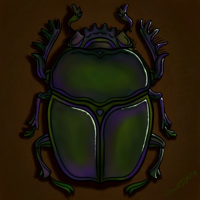 The Green Beetle | SocialButterfly | Digital Drawing | PENUP