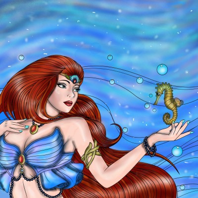 mermaid  | Sylvia | Digital Drawing | PENUP