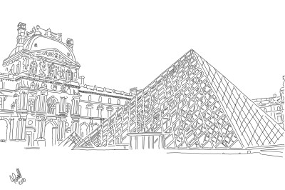 The Louvre Paris | StevenCarroll | Digital Drawing | PENUP