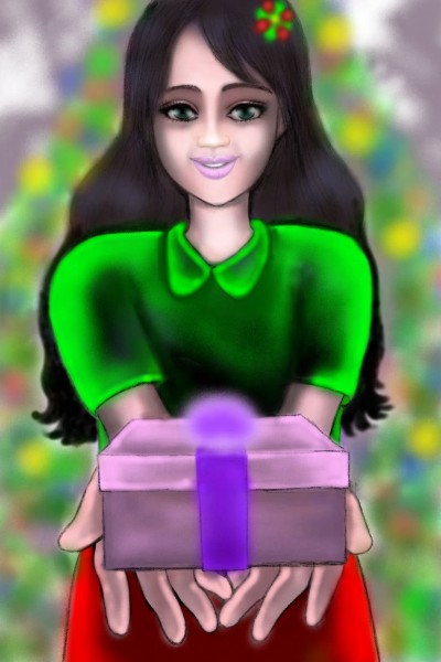 A gift for you. | a.t | Digital Drawing | PENUP