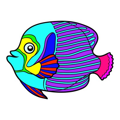 Neon Fish | K.Y.J | Digital Drawing | PENUP