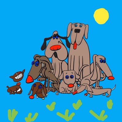 i love dogs got 6  | shawnsmith | Digital Drawing | PENUP
