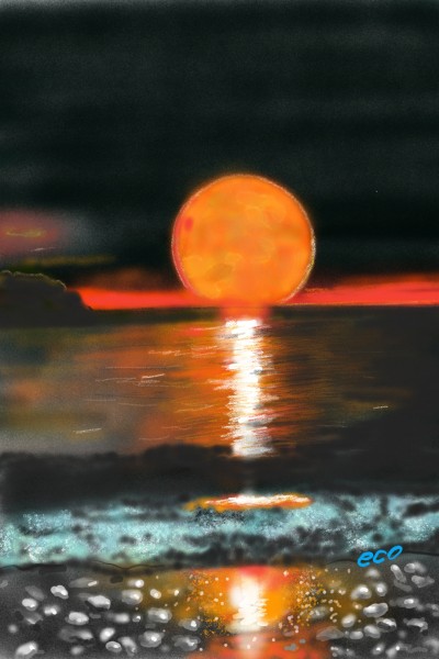 sunset | eco | Digital Drawing | PENUP