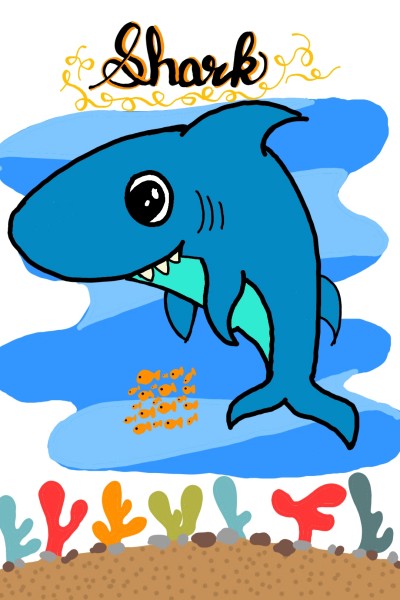 Mr. Shark Wallpaper  | A.K.G_INDIA | Digital Drawing | PENUP