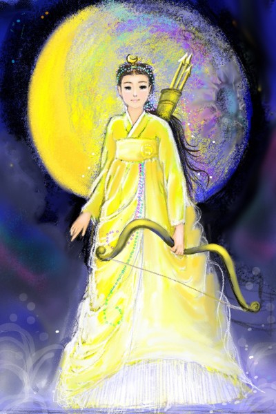Moon Goddess 
한국판 아르테미스 | Nokhong | Digital Drawing | PENUP