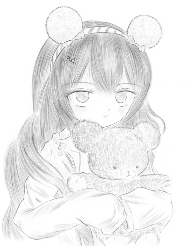 Teddy bear in Loli arms | nevada | Digital Drawing | PENUP