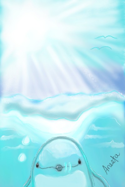 Sea and Dolphin | Anesta | Digital Drawing | PENUP
