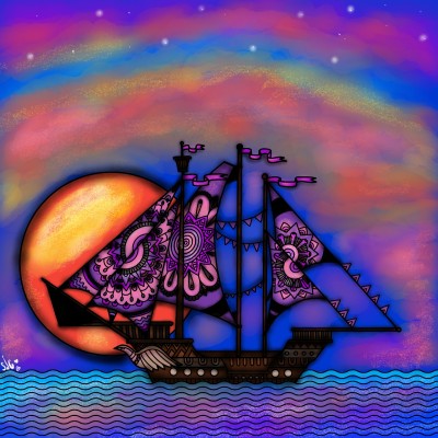 sunset at sea♡ | shannonjeanette | Digital Drawing | PENUP