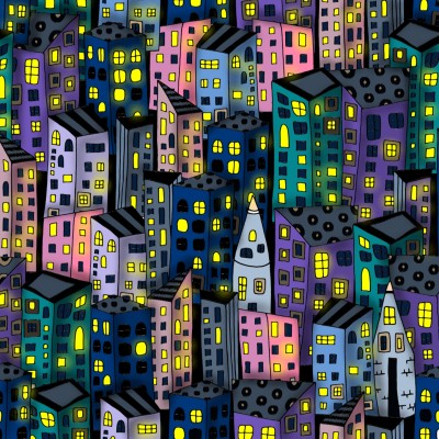 nighttime in the city | lisa.starr87 | Digital Drawing | PENUP