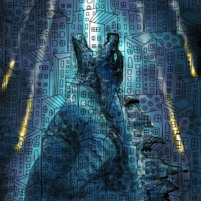 Godzilla in the city!! | Prashant | Digital Drawing | PENUP