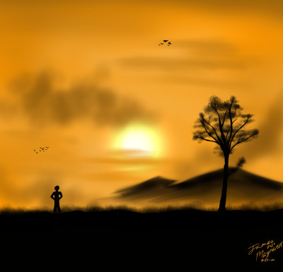 Sunset In Safari | James_Maynard | Digital Drawing | PENUP