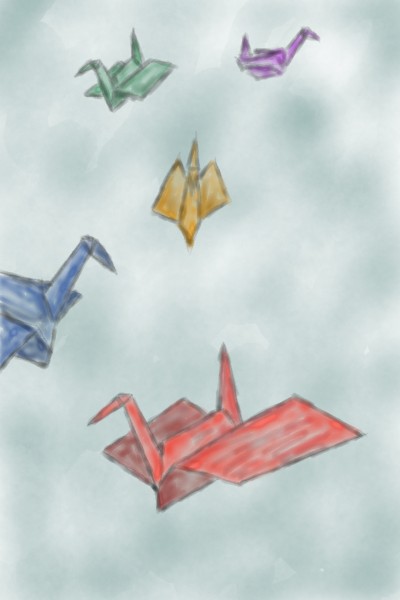 Origami Cranes | joyed | Digital Drawing | PENUP