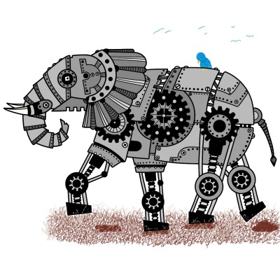 Elephant  Machine  | Trish | Digital Drawing | PENUP