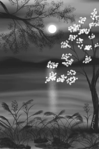 51.달밤 moonlight. | youngsook | Digital Drawing | PENUP