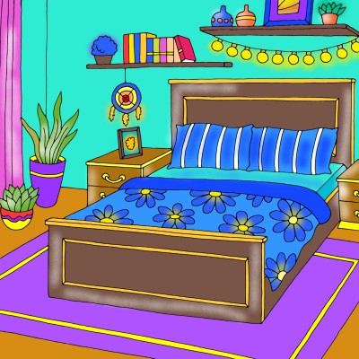beautiful bedroom | _-w | Digital Drawing | PENUP