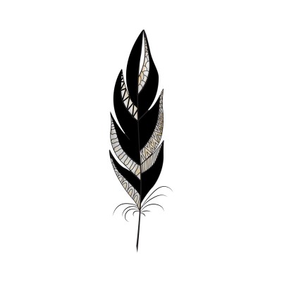 Feather, black | Trish | Digital Drawing | PENUP
