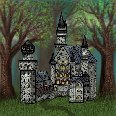 Nestled Castle | LisaBme | Digital Drawing | PENUP