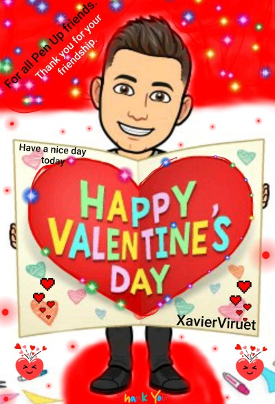 Happy Valentine's Day 
My Friends  | XavierViruet | Digital Drawing | PENUP