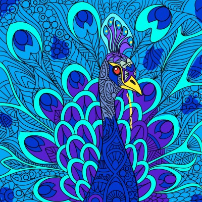 Peacock | Chrissy | Digital Drawing | PENUP