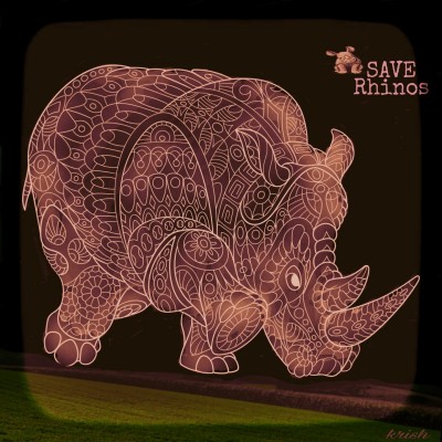 Lovely Nature ♡ Save Rhinos | krish | Digital Drawing | PENUP