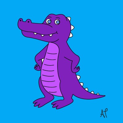 Purple Dino | ashlynnthompson | Digital Drawing | PENUP
