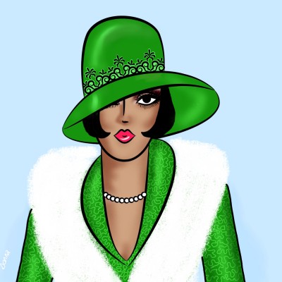 The fur stole | Donna | Digital Drawing | PENUP