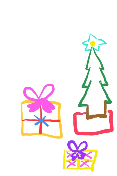 聖誕樹下的禮物 | KitL | Digital Drawing | PENUP