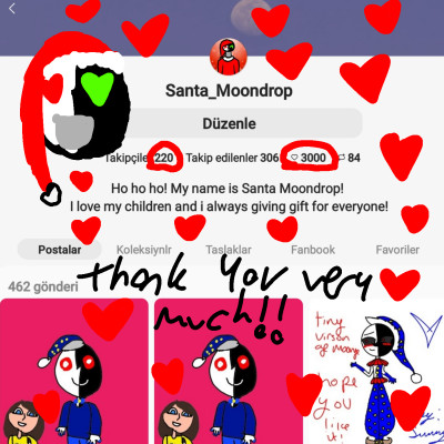 THANK YOU VERY MUCH!!♡♡♡♡ | Moondrop | Digital Drawing | PENUP