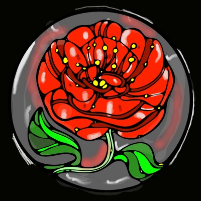 red rose  | flyaway | Digital Drawing | PENUP