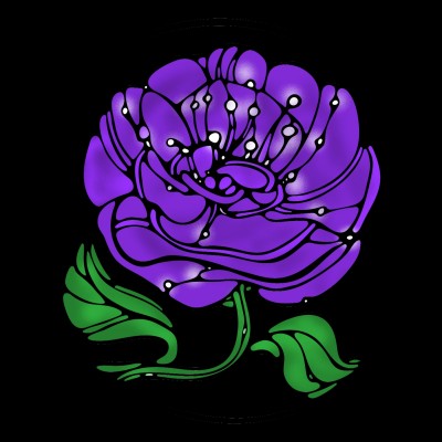 purple flower | Angelica | Digital Drawing | PENUP