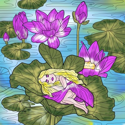 La belle de l' étang | fudji | Digital Drawing | PENUP