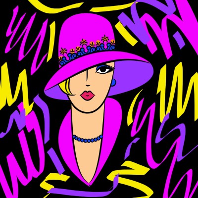 Lady in Pink | DaveW. | Digital Drawing | PENUP