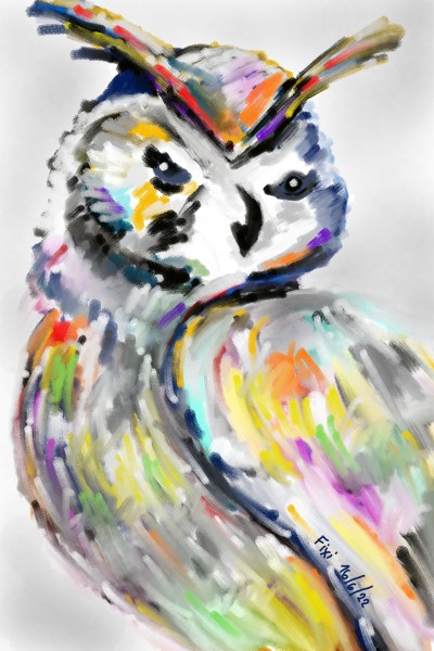 Abstract owl | FiXi | Digital Drawing | PENUP