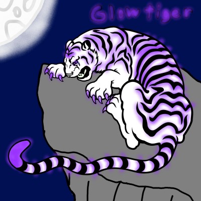Glow tiger ^w^ | bunny | Digital Drawing | PENUP