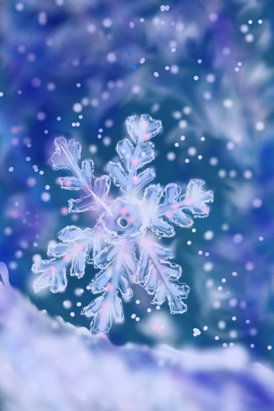 Quick reflecion about snowflake FOR A123 | Barbra | Digital Drawing | PENUP