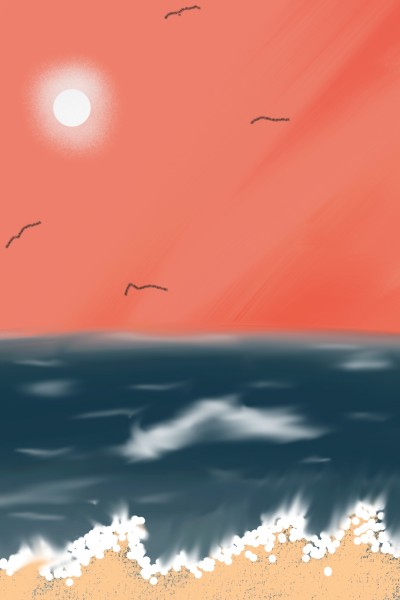 morning ocean  | UncreativeAiley | Digital Drawing | PENUP