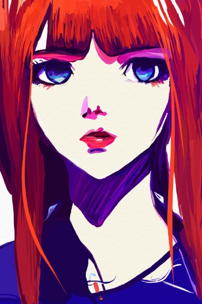 red dyed hair | AlwaysClassic | Digital Drawing | PENUP