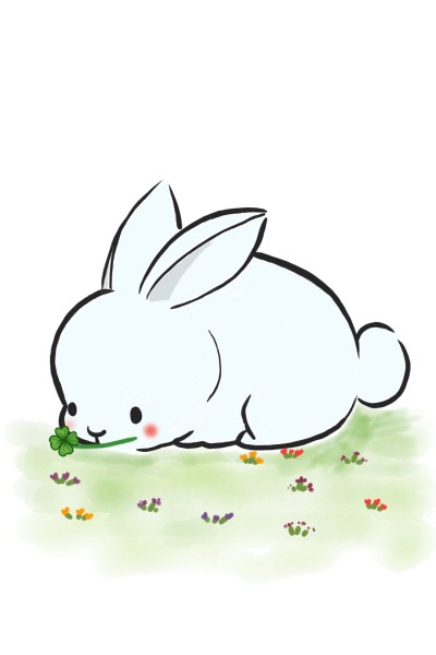 행운 토끼  | yoonjungsun | Digital Drawing | PENUP