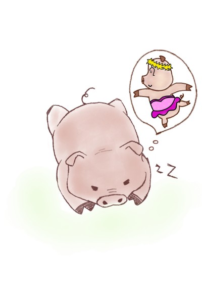 깊은 잠에 빠져든 핑크돼지  | yoonjungsun | Digital Drawing | PENUP