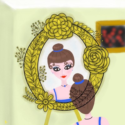 Dona davant el mirall | amelia | Digital Drawing | PENUP
