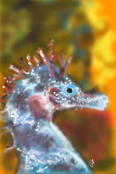 sea horse chilling | Elizabeth | Digital Drawing | PENUP